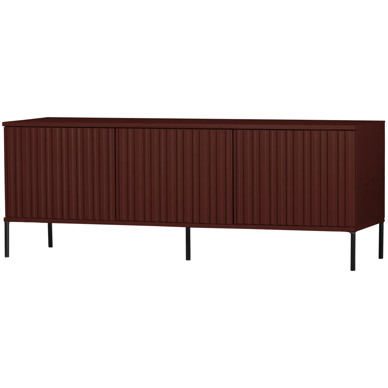 Woood New Gravure Tv Meubel 150 Cm Grenen Bordeauxrood [Fsc] - KwaliteitWonen.nl