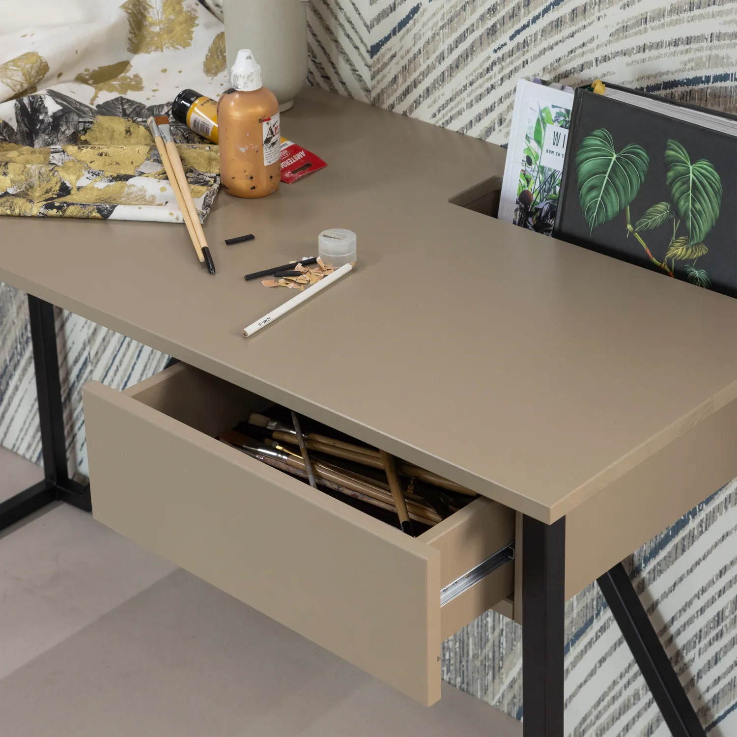 Woood New Julius Bureau Grenen Mud [Fsc] - KwaliteitWonen.nl