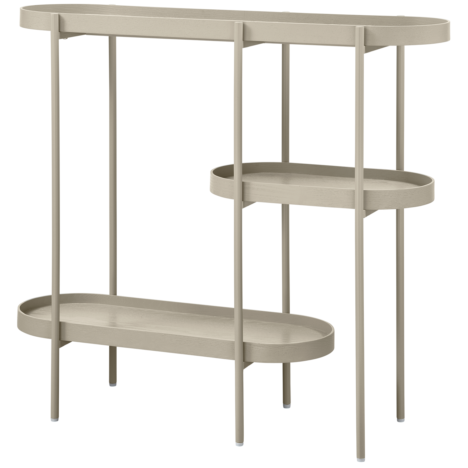 Woood Noan Sidetable Hout Metaal Antiek Beige - KwaliteitWonen.nl