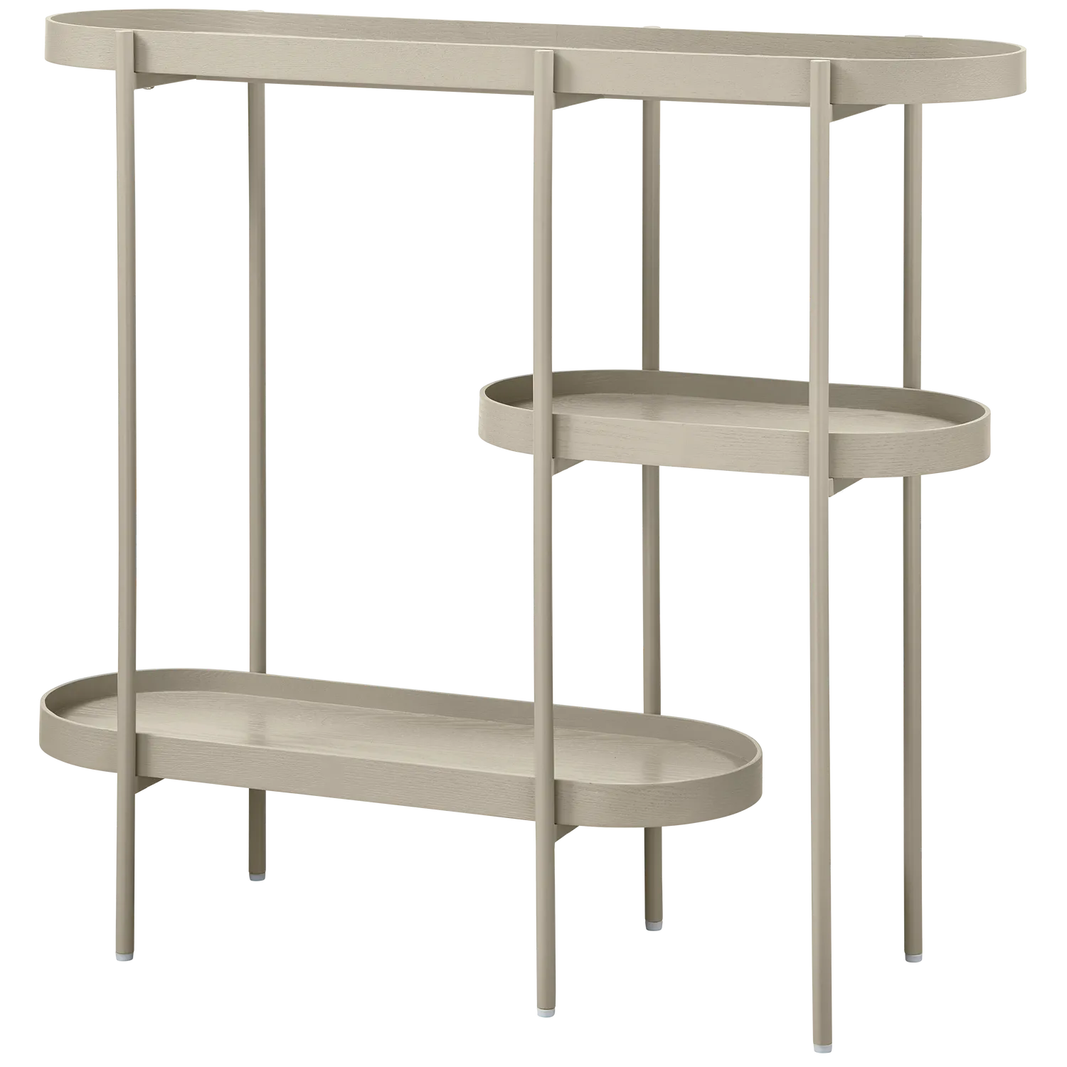 Woood Noan Sidetable Hout Metaal Antiek Beige - KwaliteitWonen.nl