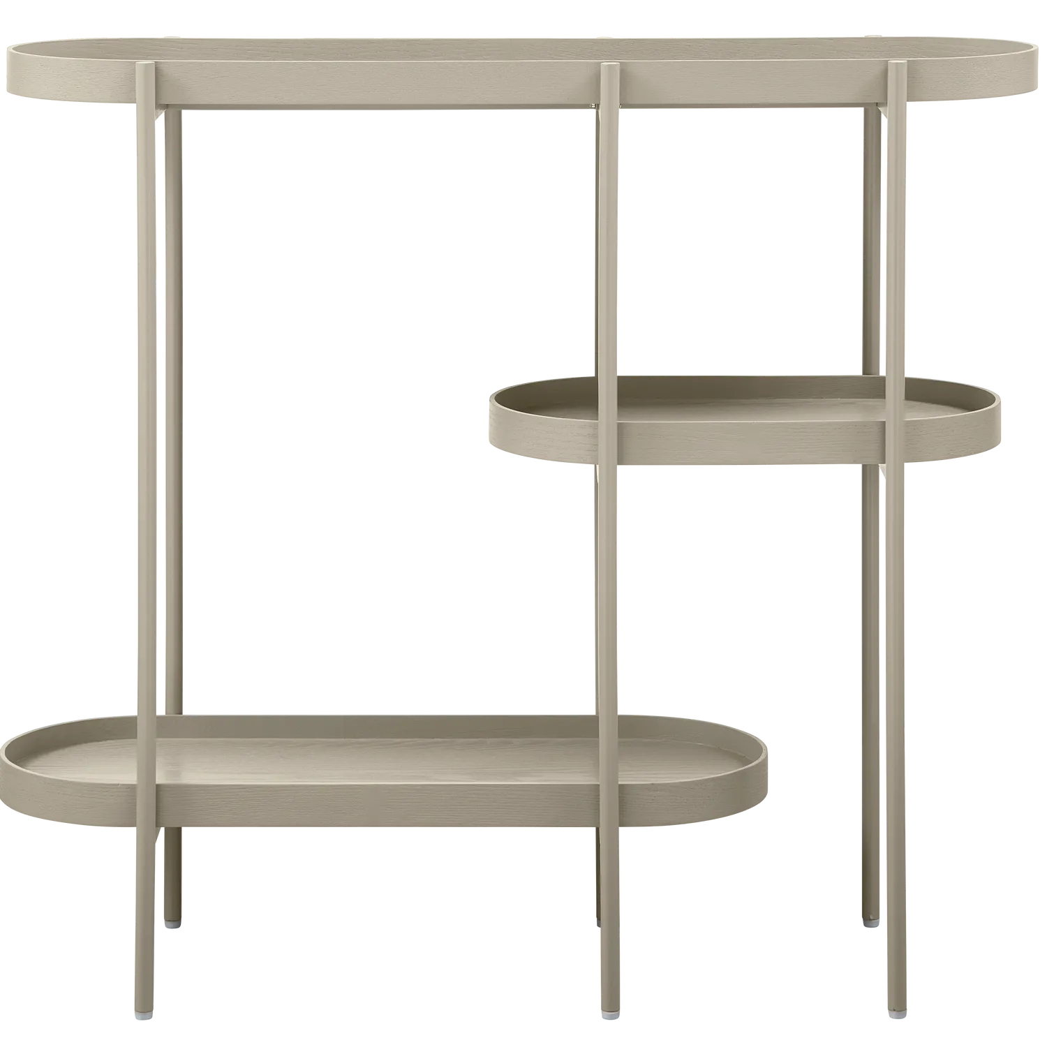 Woood Noan Sidetable Hout Metaal Antiek Beige - KwaliteitWonen.nl