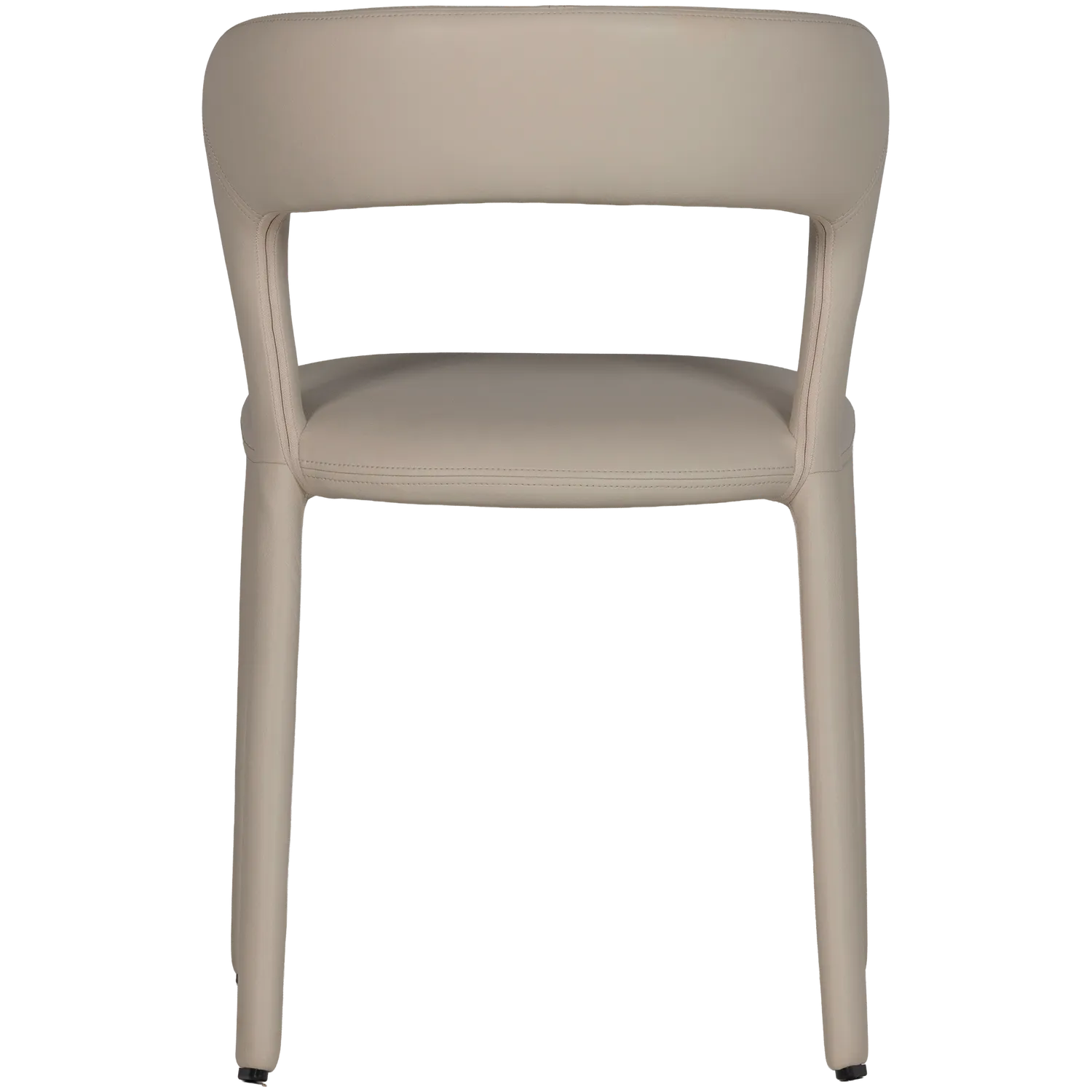 Woood Noble Eetkamerstoel Leerlook Beige - KwaliteitWonen.nl