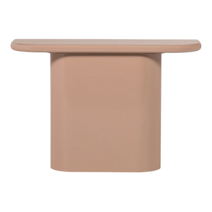 Woood Nocta Sidetable Hout Hoogglans Lichtroze [Fsc] - KwaliteitWonen.nl