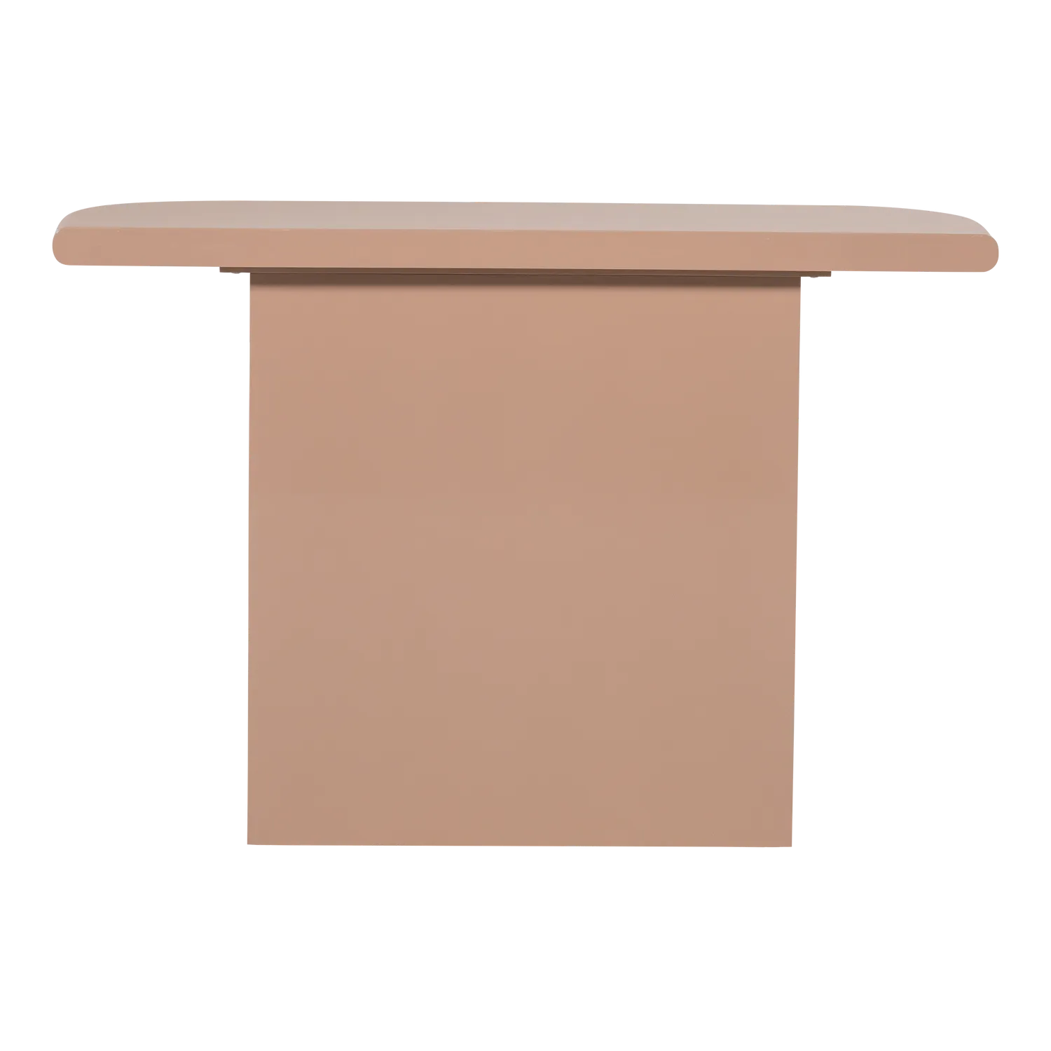 Woood Nocta Sidetable Hout Hoogglans Lichtroze [Fsc] - KwaliteitWonen.nl