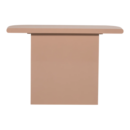 Woood Nocta Sidetable Hout Hoogglans Lichtroze [Fsc] - KwaliteitWonen.nl