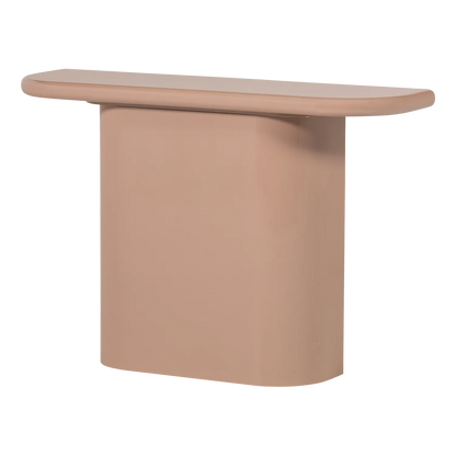 Woood Nocta Sidetable Hout Hoogglans Lichtroze [Fsc] - KwaliteitWonen.nl