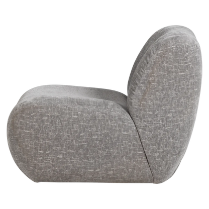 Woood Nomu Fauteuil Craquele Velvet Lichtblauw [Fsc] - KwaliteitWonen.nl