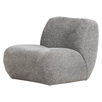 Woood Nomu Fauteuil Craquele Velvet Lichtblauw [Fsc] - KwaliteitWonen.nl
