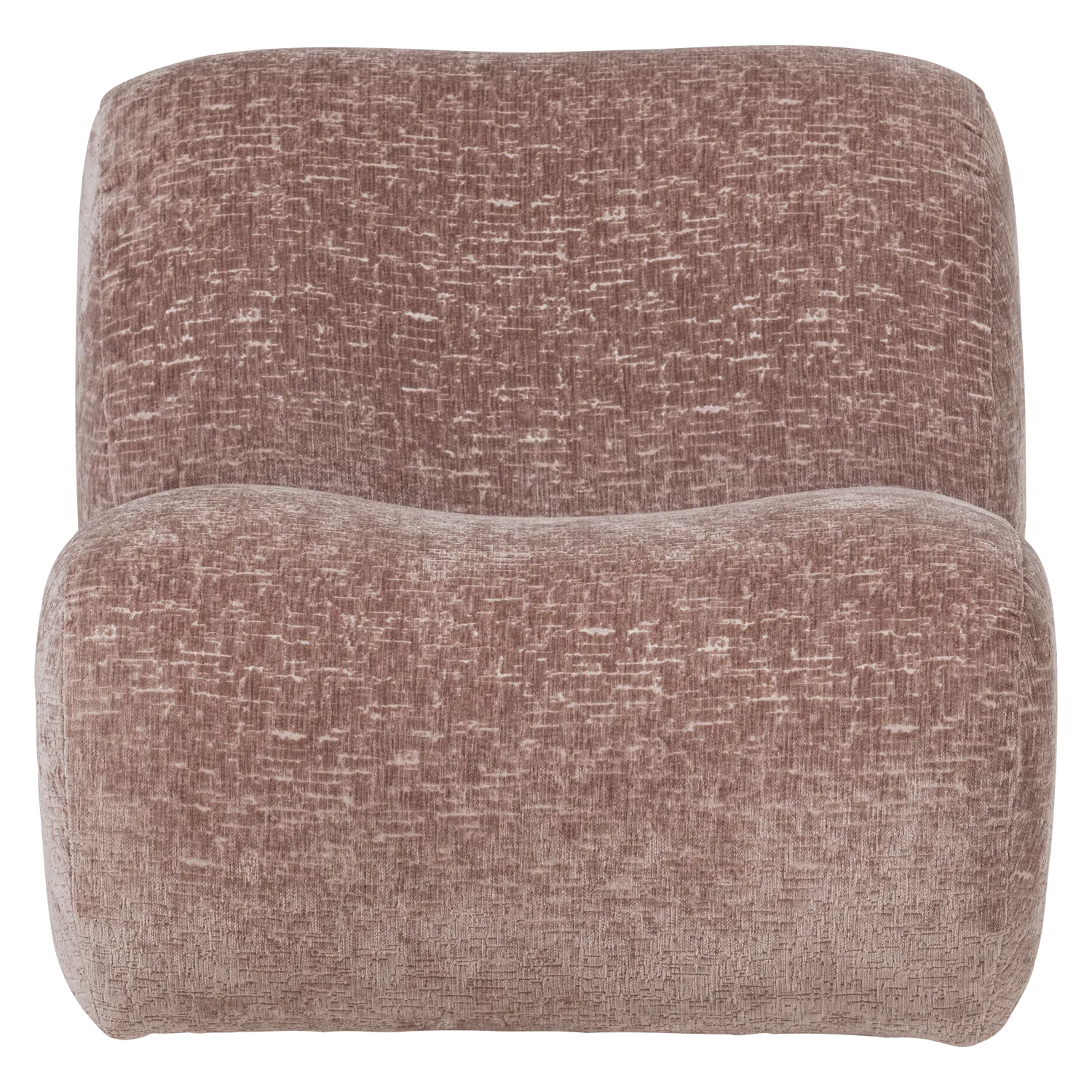 Woood Nomu Fauteuil Craquele Velvet Lichtroze [Fsc] - KwaliteitWonen.nl