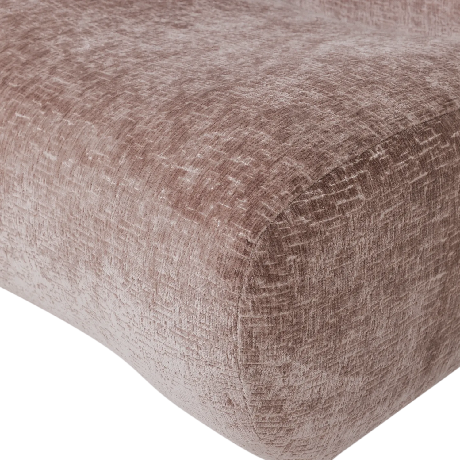 Woood Nomu Fauteuil Craquele Velvet Lichtroze [Fsc] - KwaliteitWonen.nl