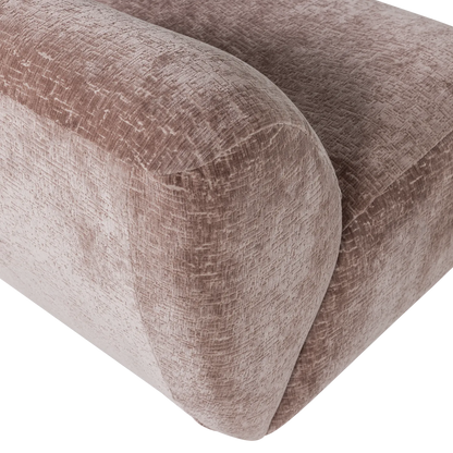 Woood Nomu Fauteuil Craquele Velvet Lichtroze [Fsc] - KwaliteitWonen.nl