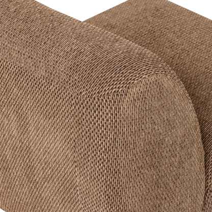 Woood Nomu Fauteuil Grove Chenille Lichtbruin [Fsc] - KwaliteitWonen.nl