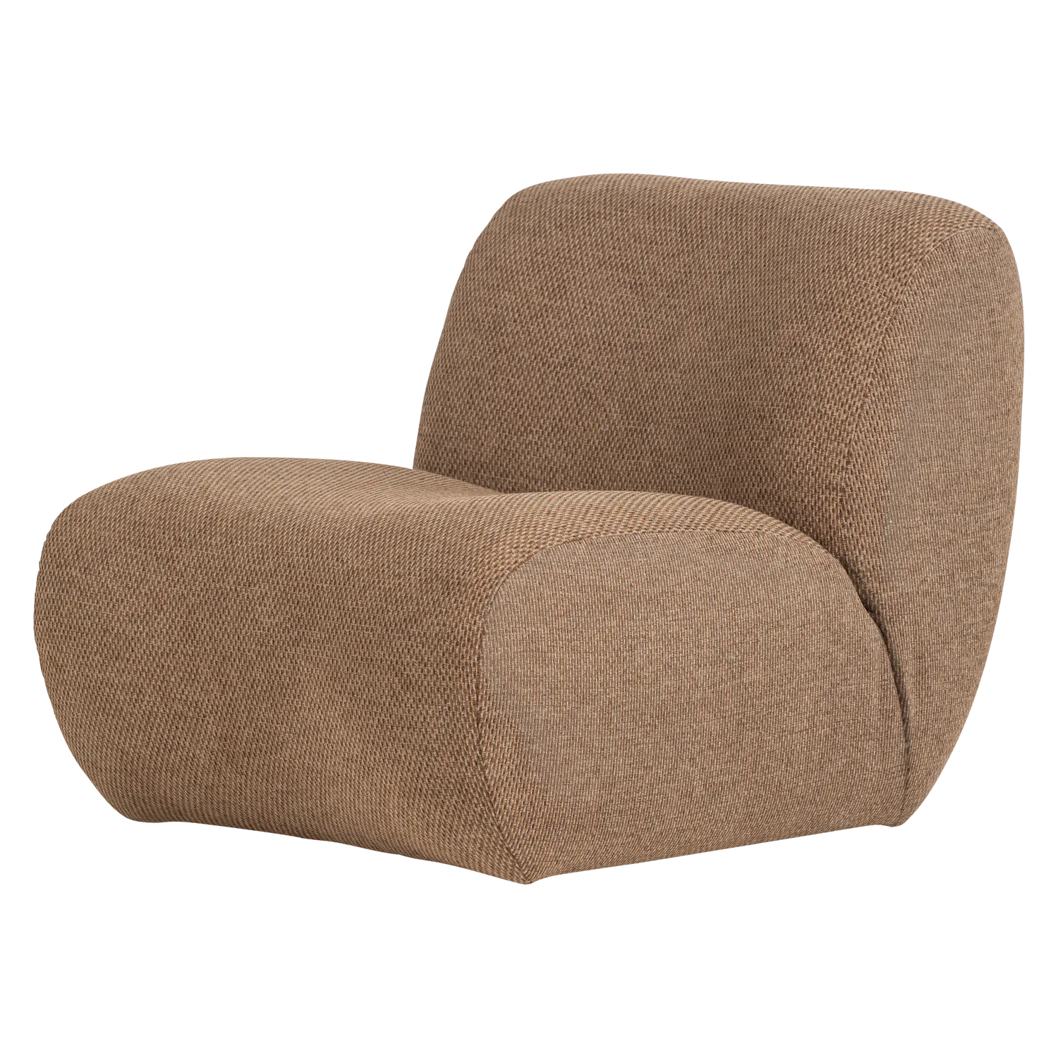Woood Nomu Fauteuil Grove Chenille Lichtbruin [Fsc] - KwaliteitWonen.nl