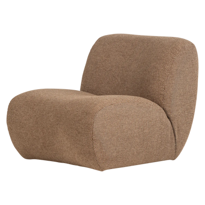 Woood Nomu Fauteuil Grove Chenille Lichtbruin [Fsc] - KwaliteitWonen.nl