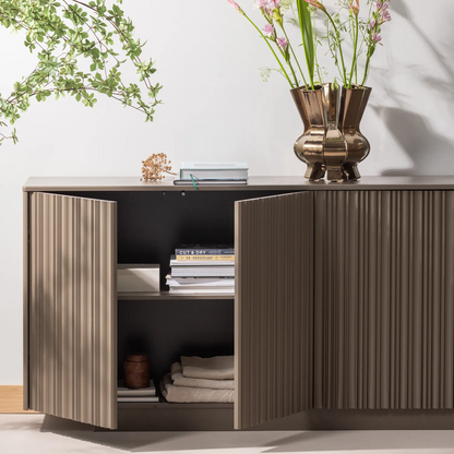 Woood Nova Dressoir 200 Cm Grenen Truffel Bruin [Fsc] - KwaliteitWonen.nl