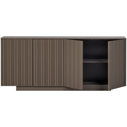 Woood Nova Dressoir 200 Cm Grenen Truffel Bruin [Fsc] - KwaliteitWonen.nl