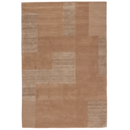 Woood Noven Handgeweven Vloerkleed Wol/Katoen Zand 170x240cm-Kwaliteitwonen.nl