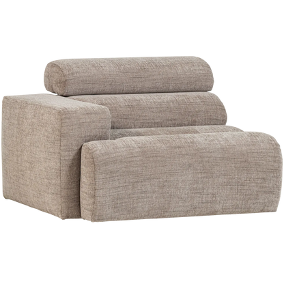 Woood Novi 1 Zits Element Arm Links Naturel Melange - KwaliteitWonen.nl