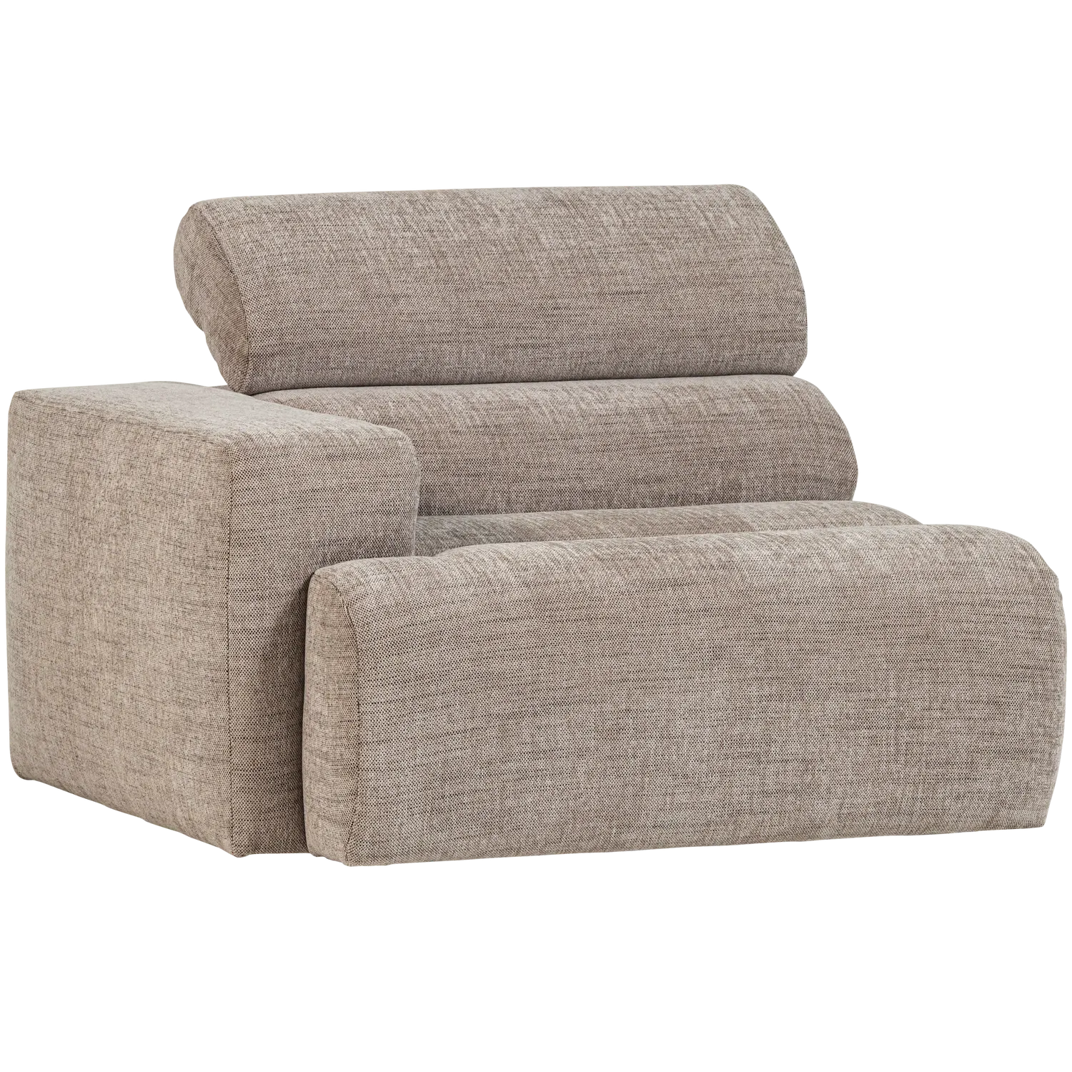 Woood Novi 1 Zits Element Arm Links Naturel Melange - KwaliteitWonen.nl