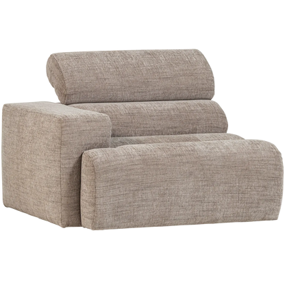 Woood Novi 1 Zits Element Arm Links Naturel Melange - KwaliteitWonen.nl