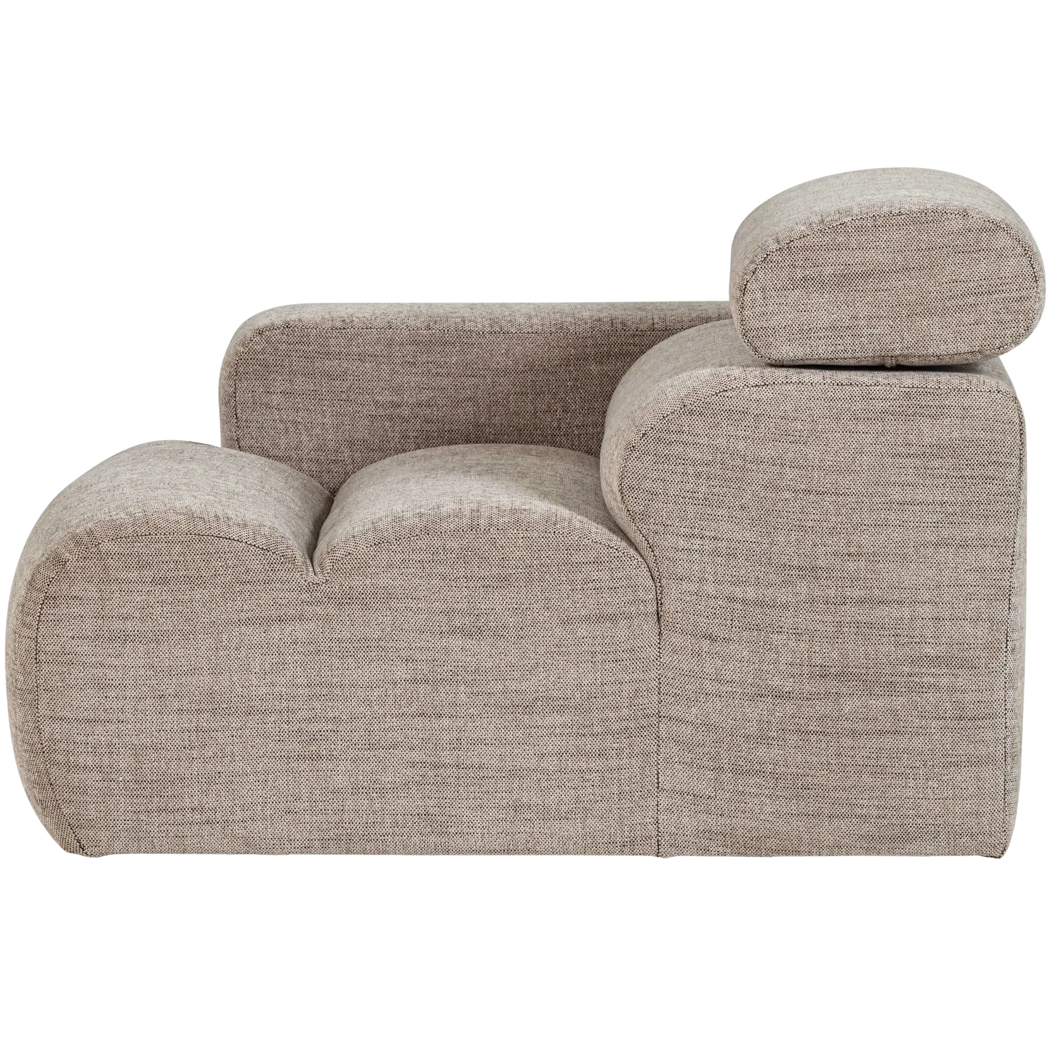 Woood Novi 1 Zits Element Arm Links Naturel Melange - KwaliteitWonen.nl