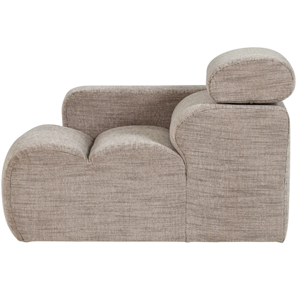 Woood Novi 1 Zits Element Arm Links Naturel Melange - KwaliteitWonen.nl