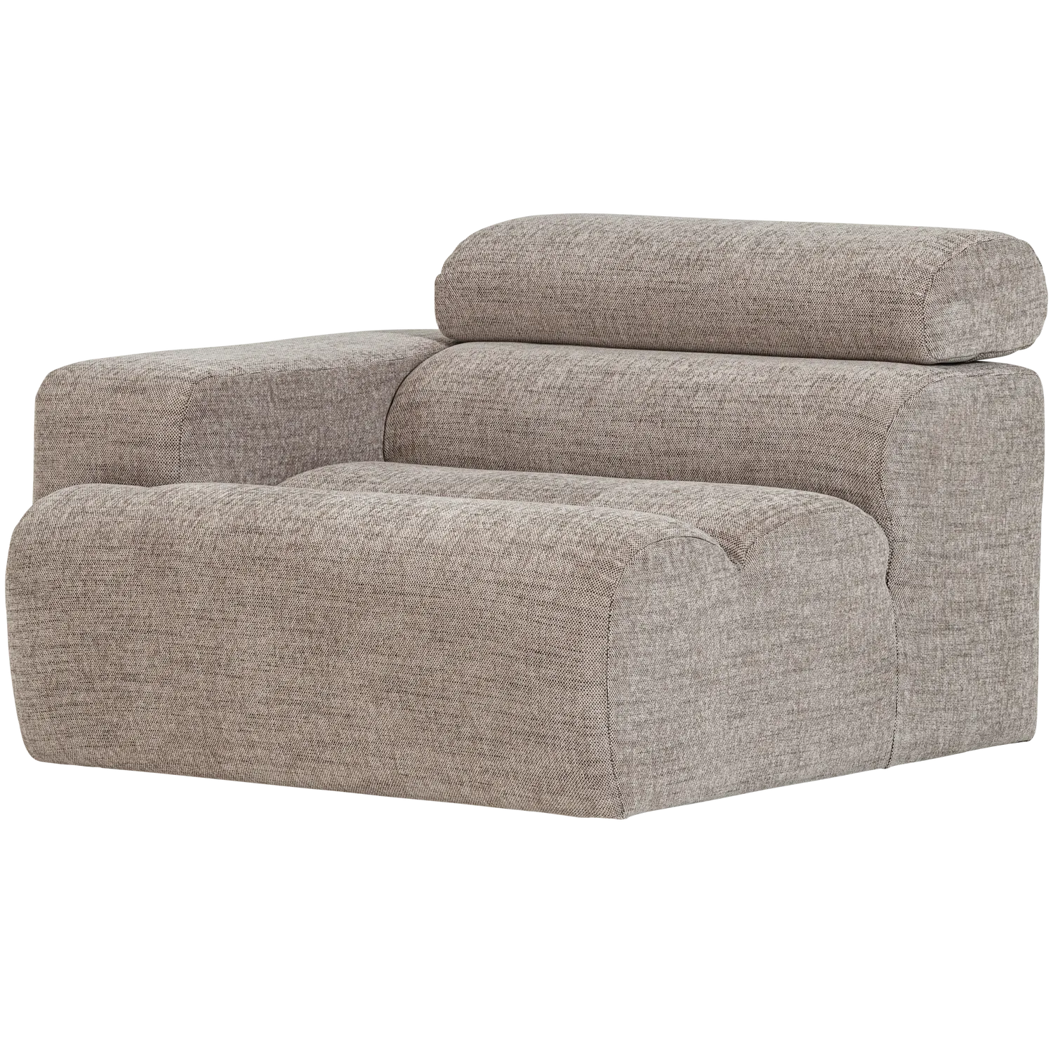 Woood Novi 1 Zits Element Arm Links Naturel Melange - KwaliteitWonen.nl