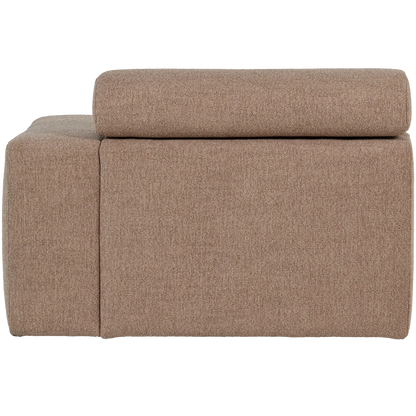 Woood Novi 1 Zits Element Arm Rechts Boucle Taupe - KwaliteitWonen.nl