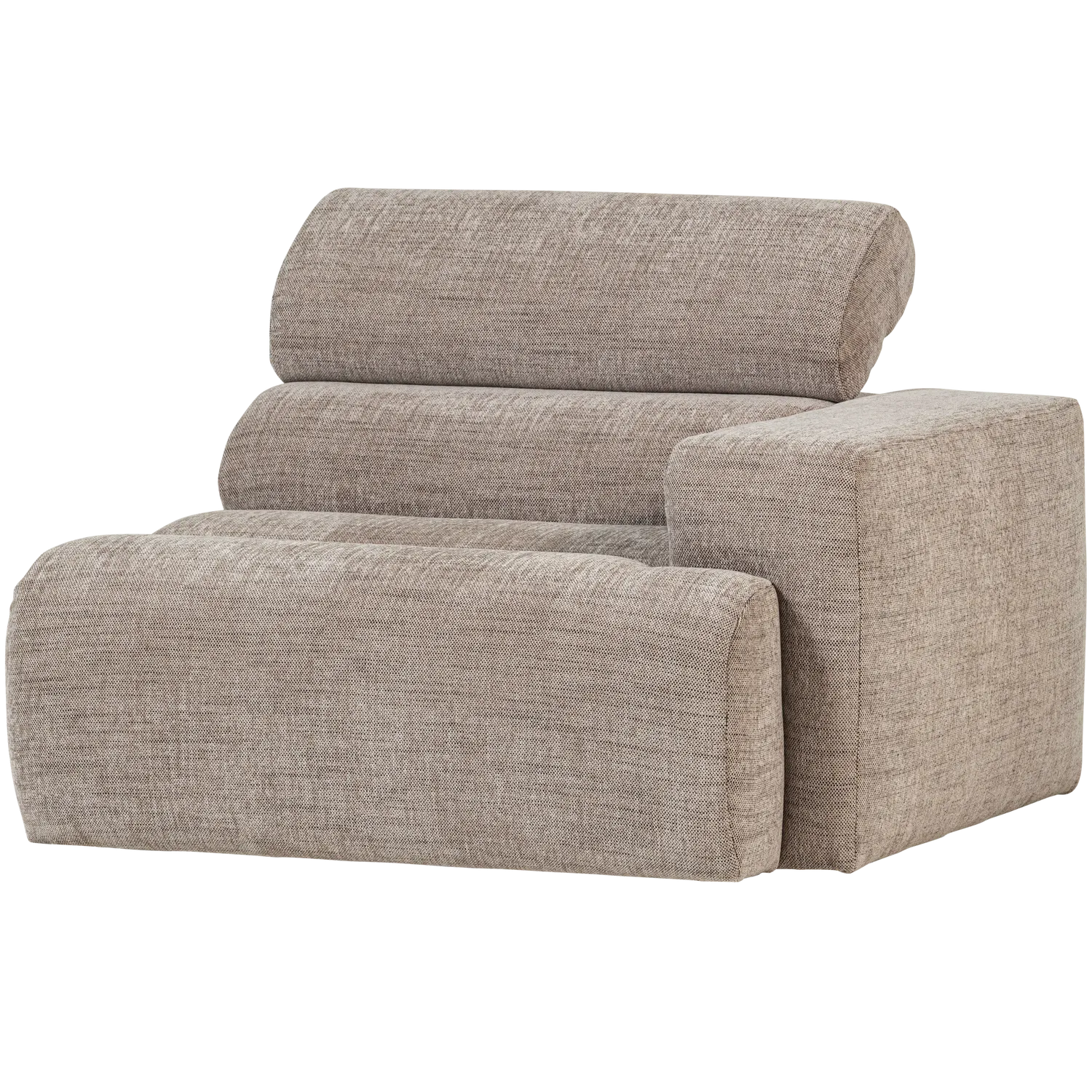 Woood Novi 1 Zits Element Arm Rechts Naturel Melange - KwaliteitWonen.nl