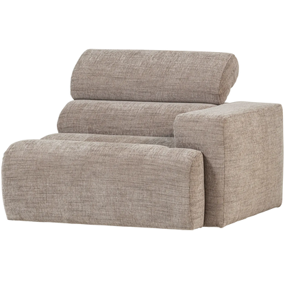 Woood Novi 1 Zits Element Arm Rechts Naturel Melange - KwaliteitWonen.nl