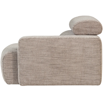 Woood Novi 1 Zits Element Arm Rechts Naturel Melange - KwaliteitWonen.nl
