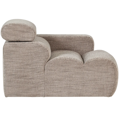 Woood Novi 1 Zits Element Arm Rechts Naturel Melange - KwaliteitWonen.nl