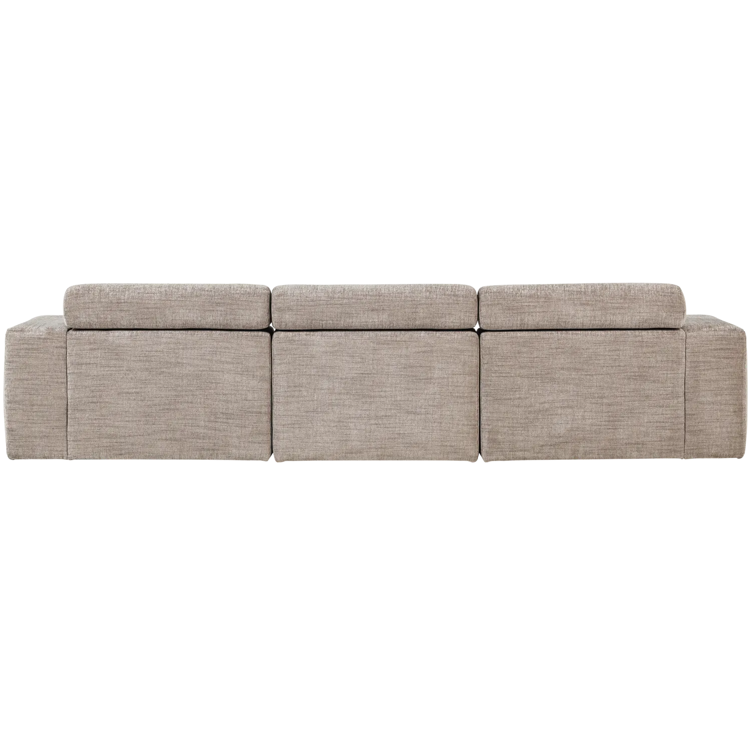 Woood Novi Chaise Longue Bank Links Naturel Melange - KwaliteitWonen.nl