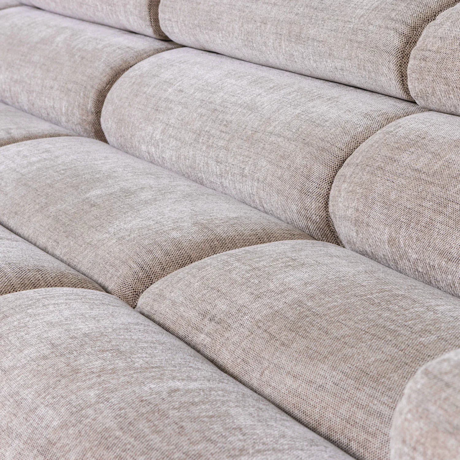 Woood Novi Chaise Longue Bank Links Naturel Melange - KwaliteitWonen.nl