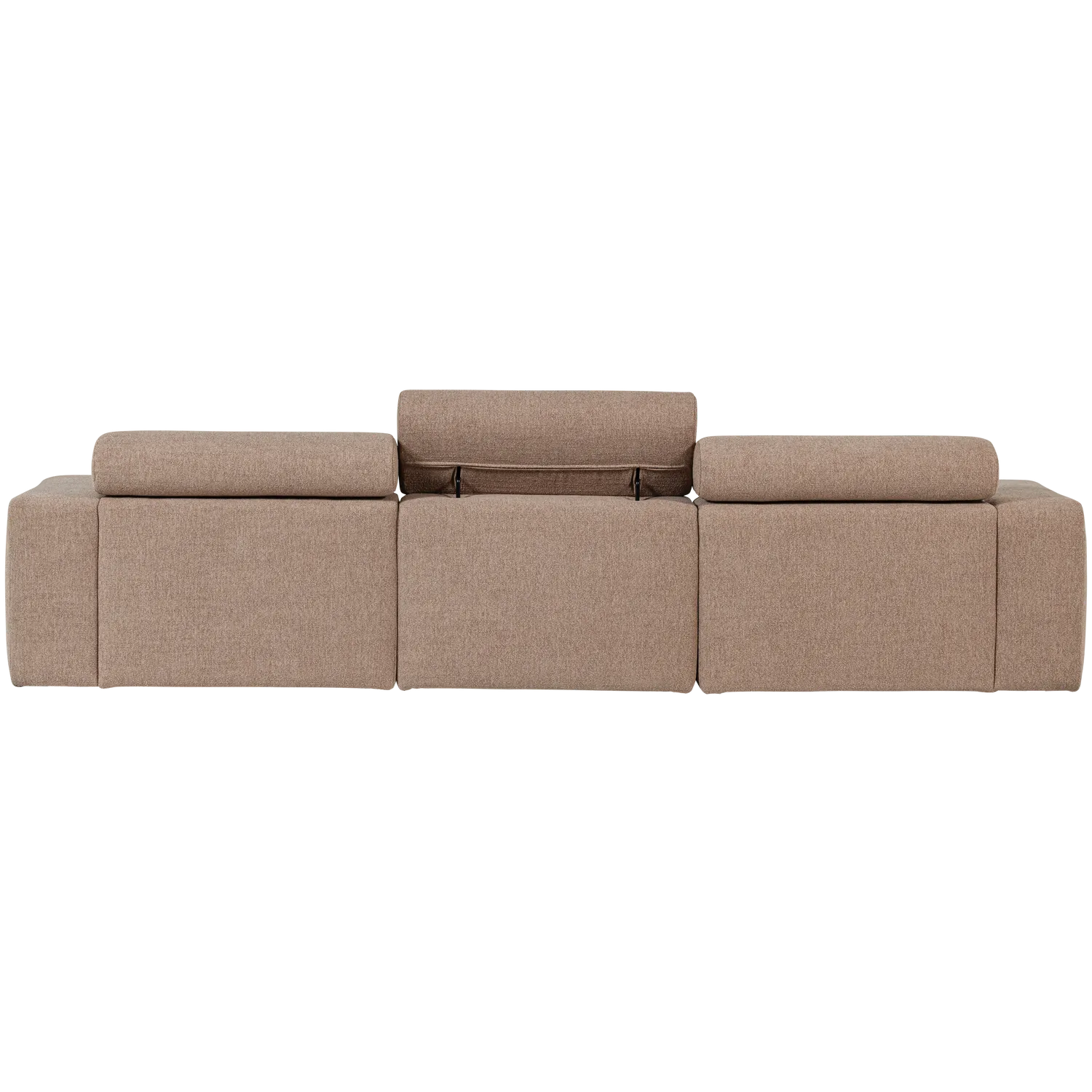 Woood Novi Chaise Longue Bank Rechts Boucle Taupe - KwaliteitWonen.nl