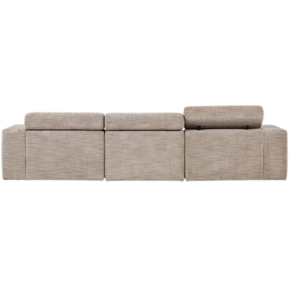 Woood Novi Chaise Longue Bank Rechts Naturel Melange - KwaliteitWonen.nl