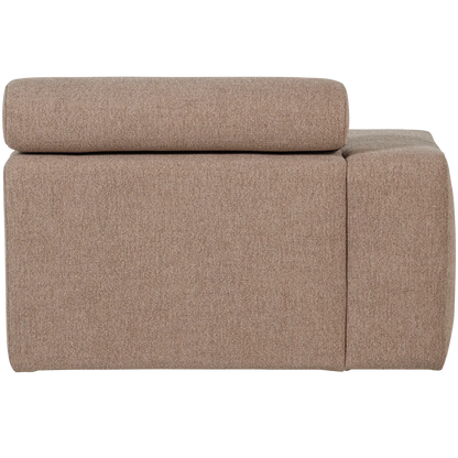 Woood Novi Chaise Longue Element Arm Links Boucle Taupe - KwaliteitWonen.nl