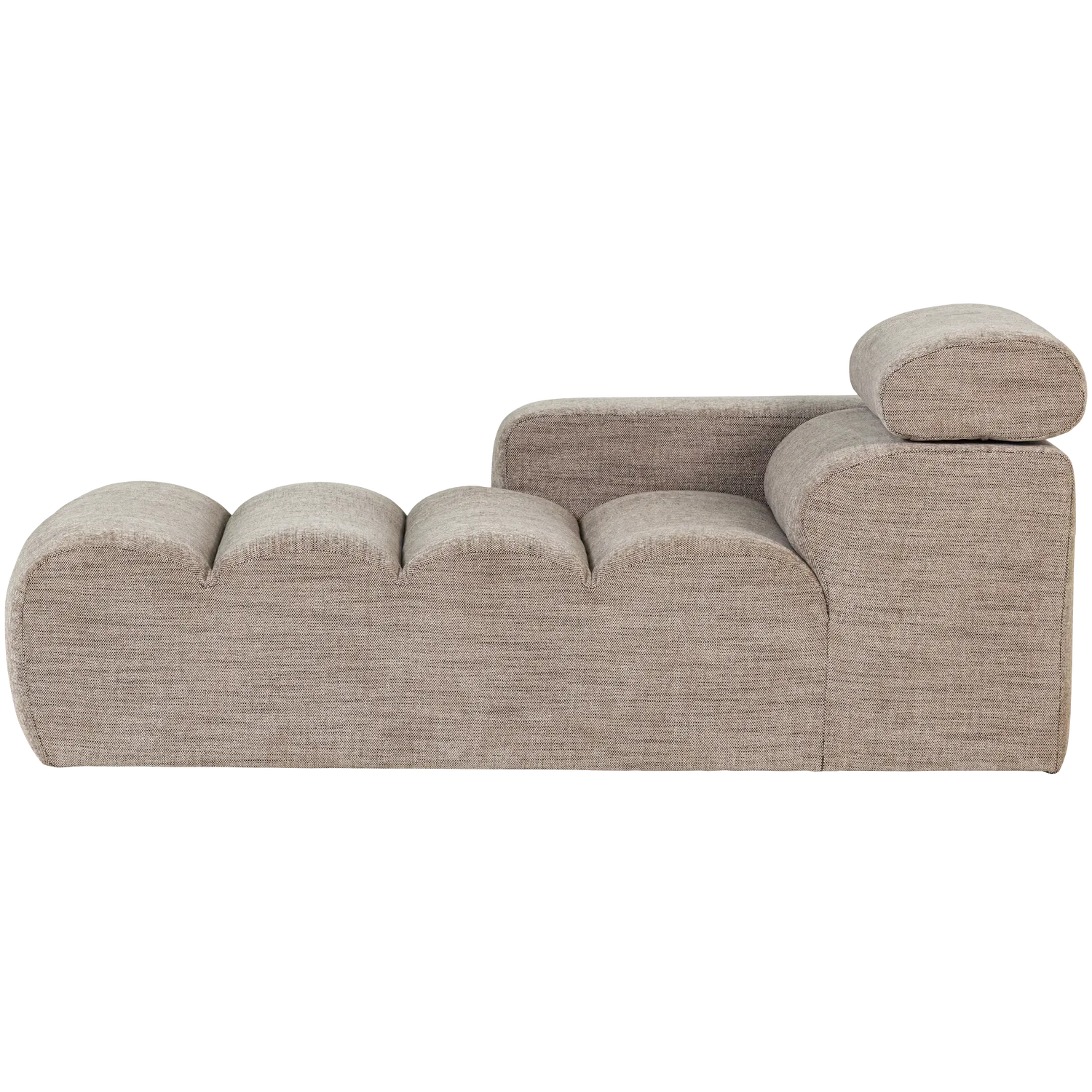 Woood Novi Chaise Longue Element Arm Links Naturel Melange - KwaliteitWonen.nl