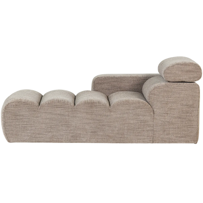 Woood Novi Chaise Longue Element Arm Links Naturel Melange - KwaliteitWonen.nl
