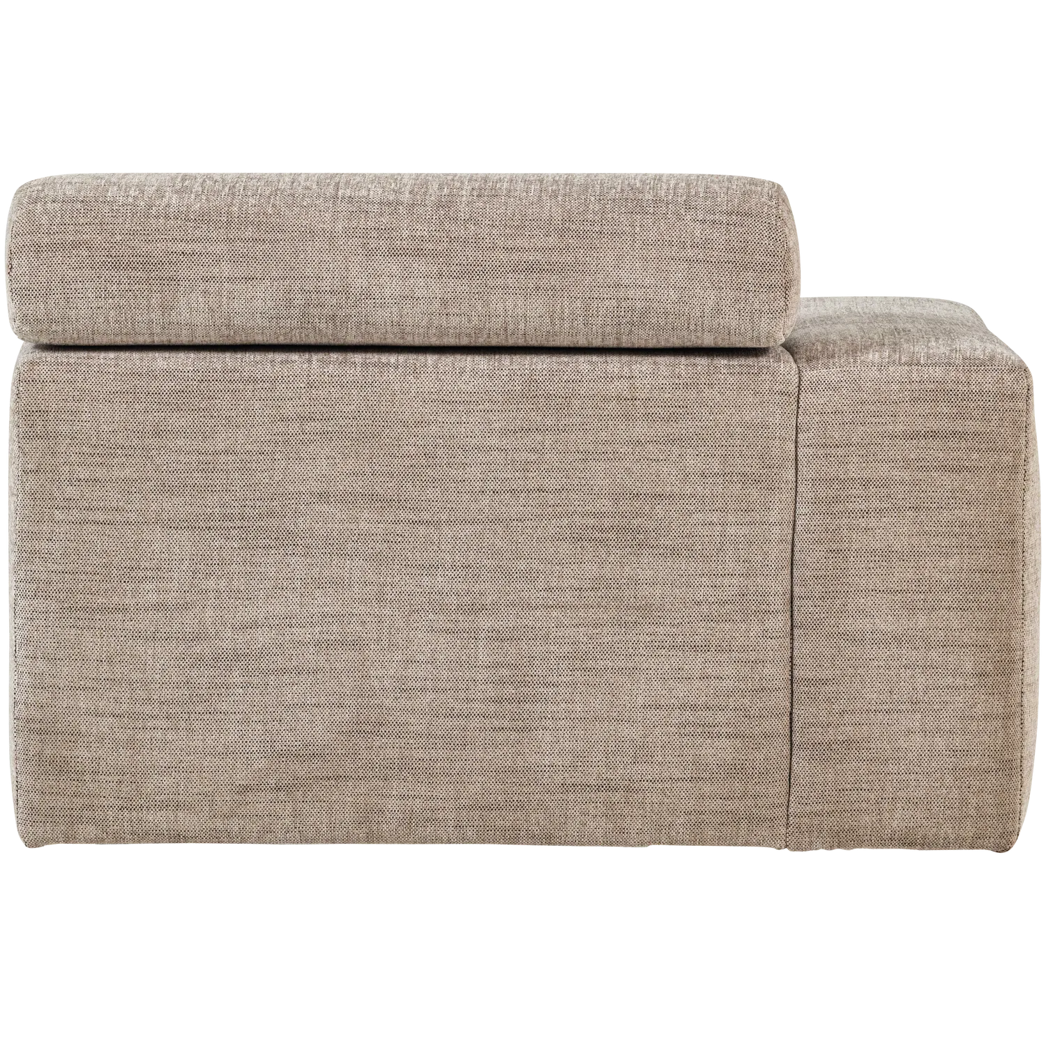 Woood Novi Chaise Longue Element Arm Links Naturel Melange - KwaliteitWonen.nl