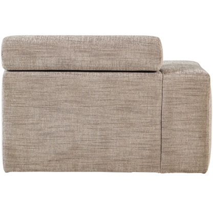 Woood Novi Chaise Longue Element Arm Links Naturel Melange - KwaliteitWonen.nl