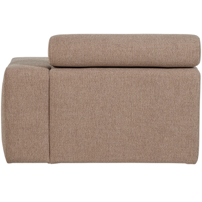 Woood Novi Chaise Longue Element Arm Rechts Boucle Taupe - KwaliteitWonen.nl