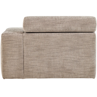Woood Novi Chaise Longue Element Arm Rechts Naturel Melange - KwaliteitWonen.nl