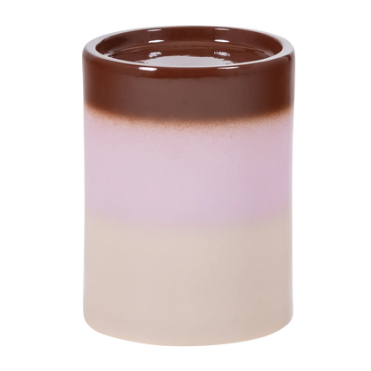 Woood Ollo Decoratieve Bijzettafel 44x35cm Keramiek Roze/Bruin - KwaliteitWonen.nl