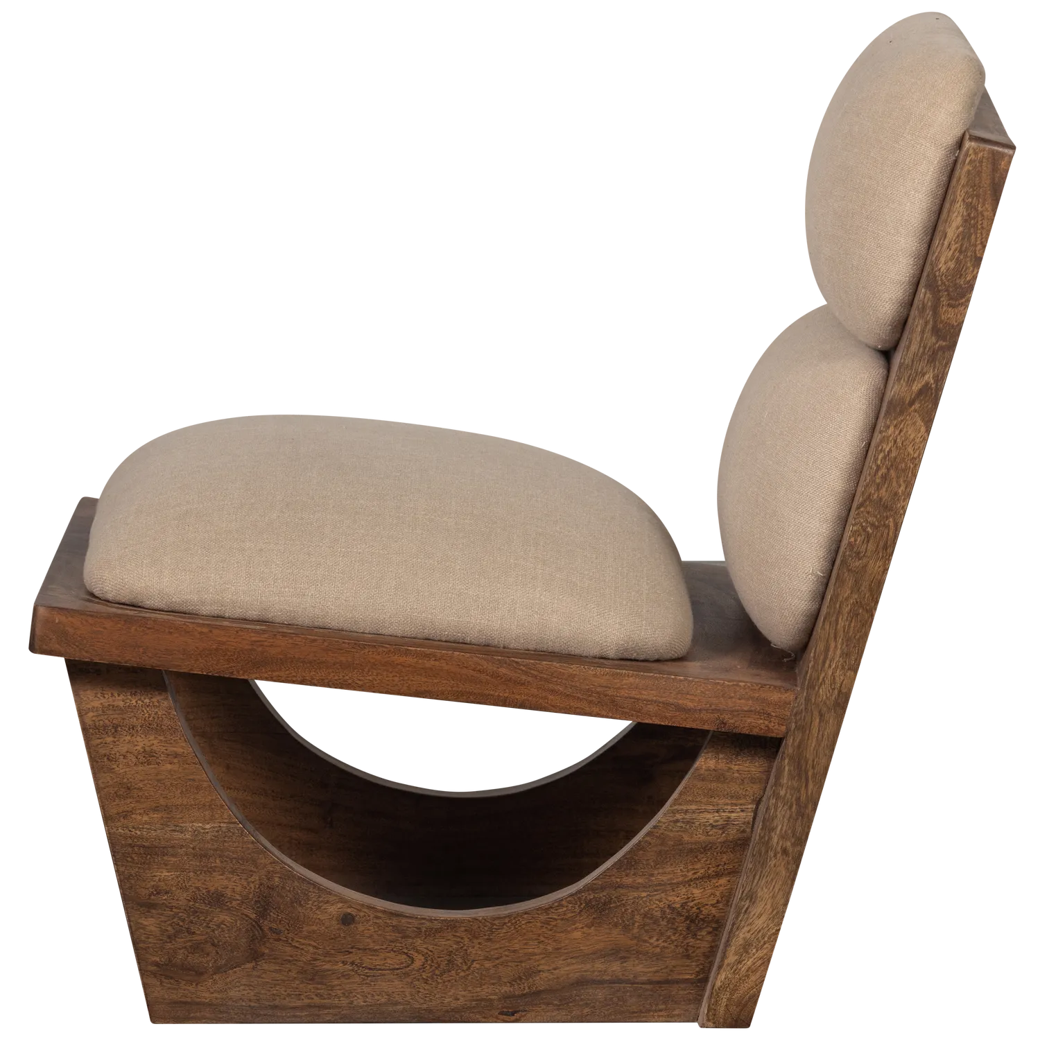 Woood Opulent Fauteuil Boucle/Hout Naturel - KwaliteitWonen.nl