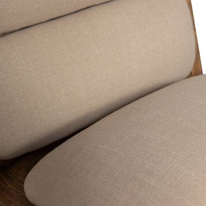 Woood Opulent Fauteuil Boucle/Hout Naturel - KwaliteitWonen.nl