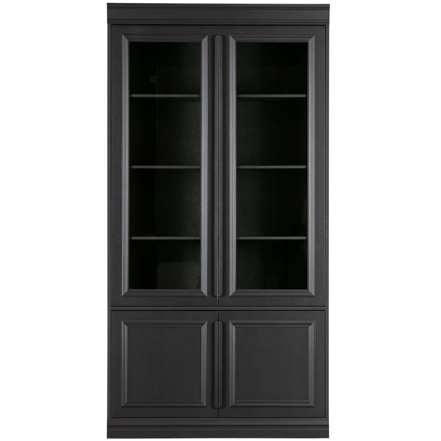 Woood Organize Vitrinekast 44 Cm Grenen Matzwart [Fsc] - KwaliteitWonen.nl