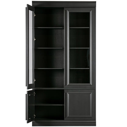 Woood Organize Vitrinekast 44 Cm Grenen Matzwart [Fsc] - KwaliteitWonen.nl