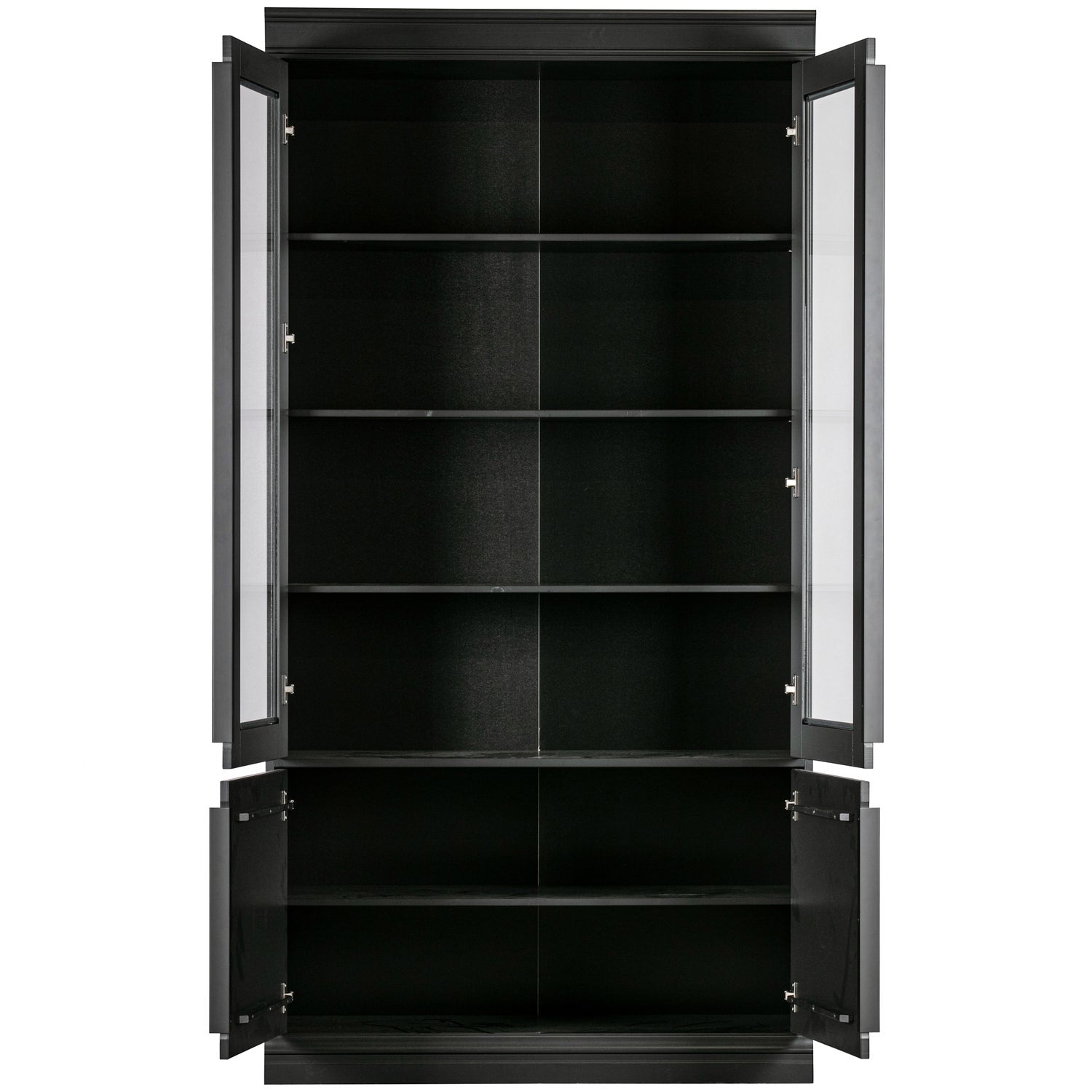 Woood Organize Vitrinekast 44 Cm Grenen Matzwart [Fsc] - KwaliteitWonen.nl