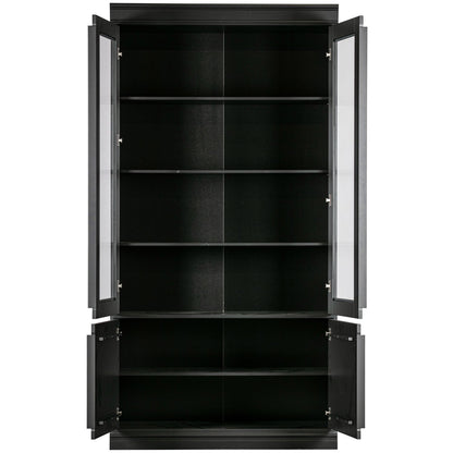 Woood Organize Vitrinekast 44 Cm Grenen Matzwart [Fsc] - KwaliteitWonen.nl